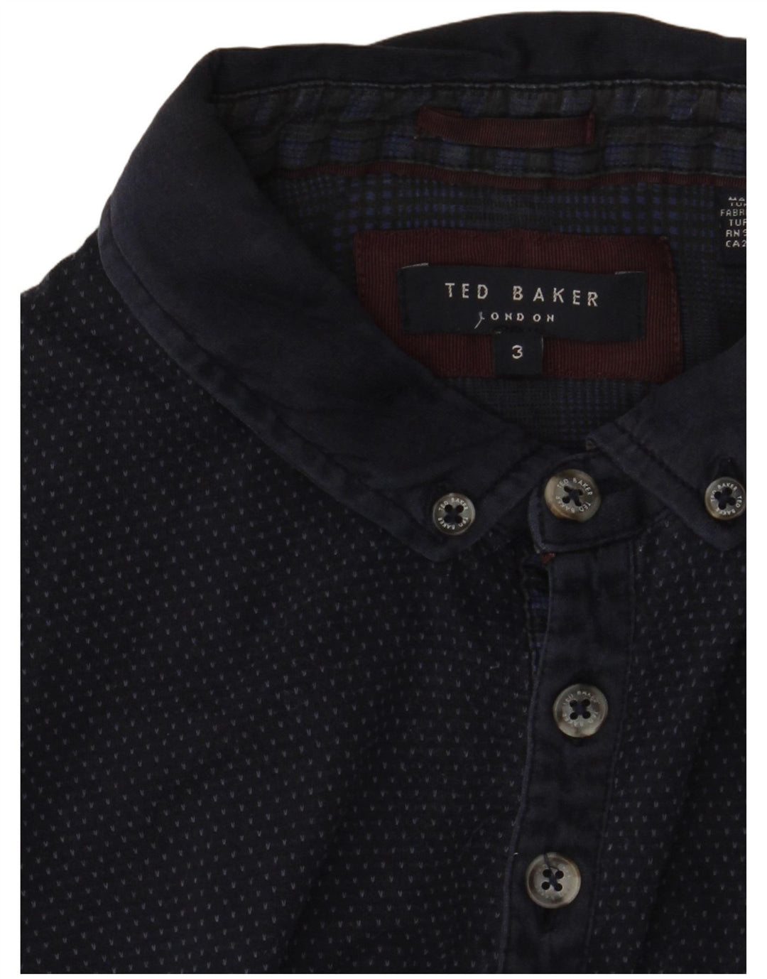 Męska koszulka polo Ted Baker, rozmiar 3, średni granat