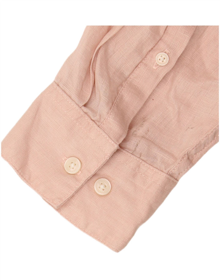 Koszula męska Timberland Slim Fit XL, różowa, lniana