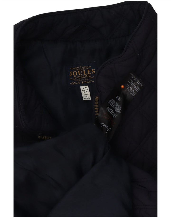 Damska pikowana kamizelka JOULES UK 14, duża, granatowa, poliester