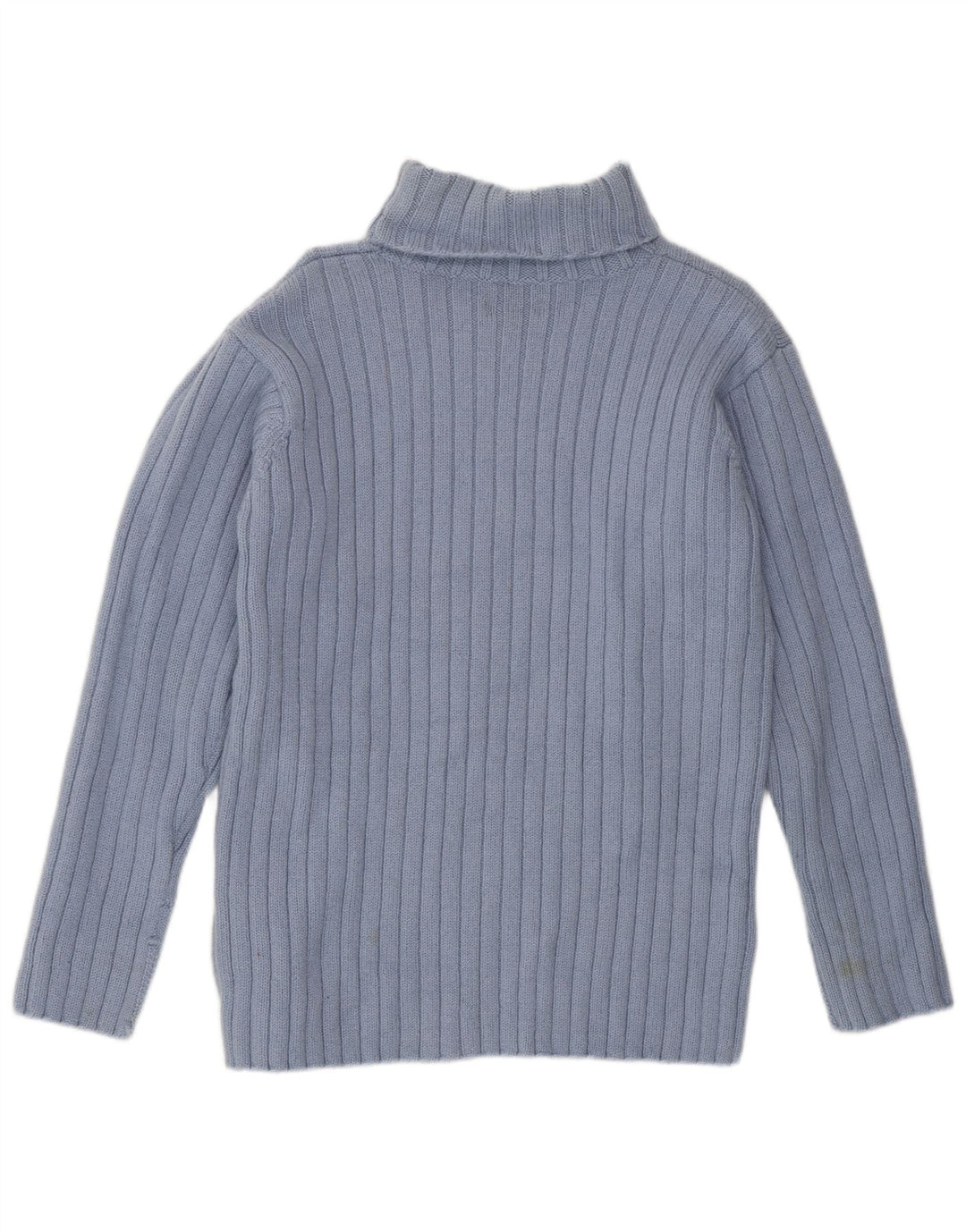 Sweter damski JIGSAW z wywijanym dekoltem UK 14 Średni niebieski wełniany