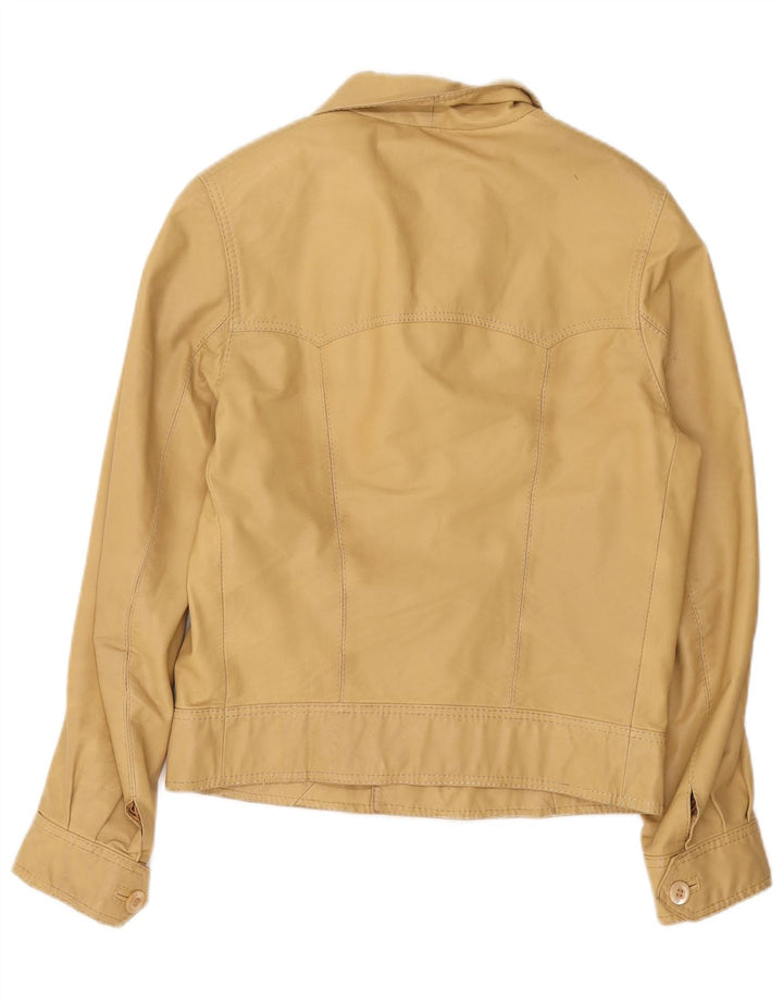 Damska kurtka bomberka Vintage UK 10, mała, beżowa