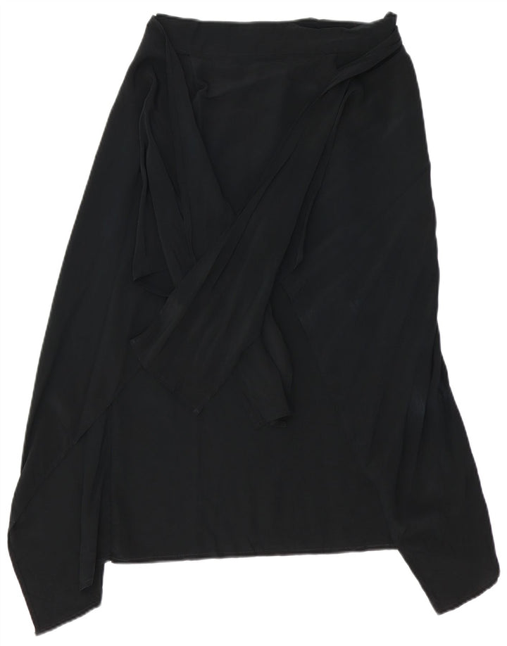 MAX MARA Damska asymetryczna spódnica kopertowa Pianoforte IT 40 Small W28 Black