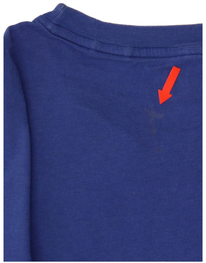 Damska koszulka oversize Lee Top UK 10 Small Blue Cotton
