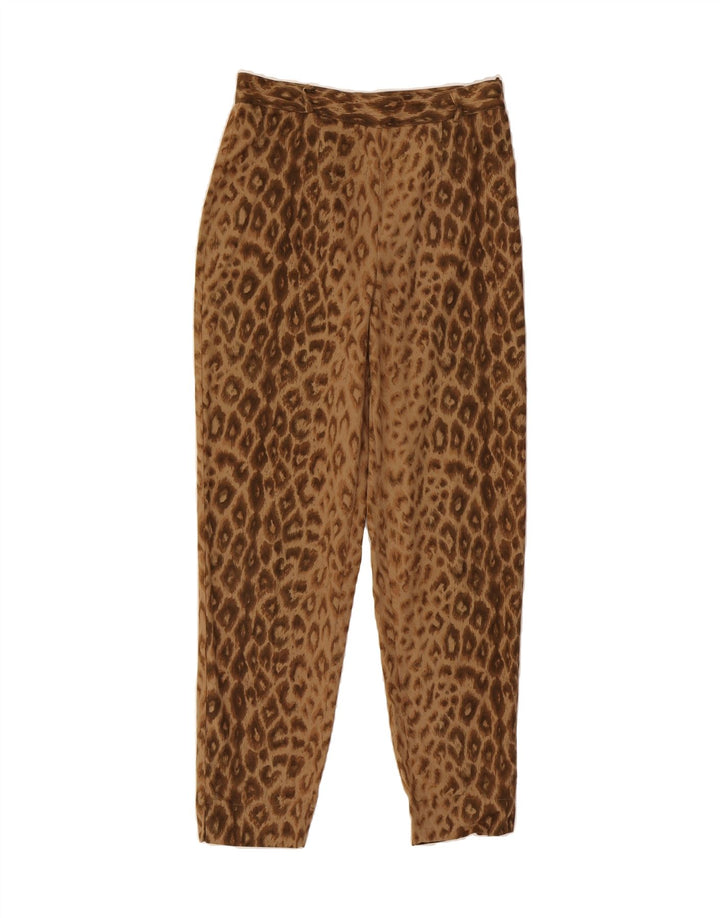 MASSIMO REBECCHI Womens Cropped Trousers IT 46 Large W29 L28 Brown Vintage Massimo Rebecchi and Second-Hand Massimo Rebecchi from Messina Hembry 