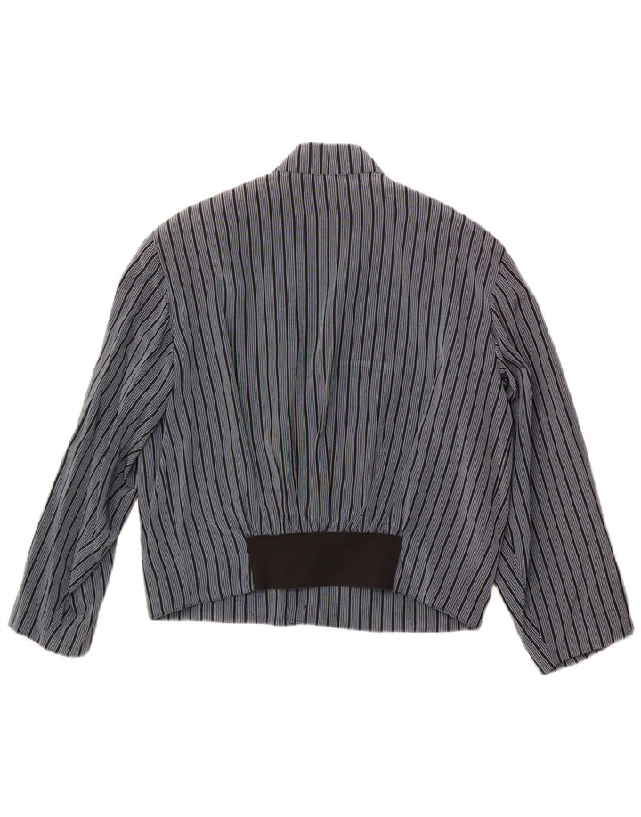 Męska marynarka Polbot zapinana na 3 guziki UK 38 Średnioniebieskie prążki