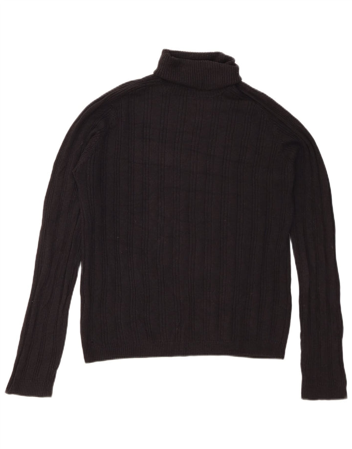 Męski sweter z golfem Zara, duży, czarny