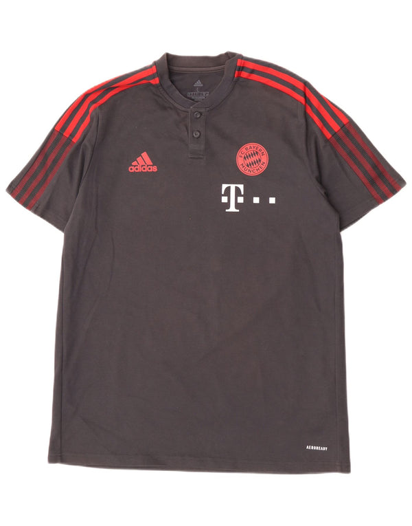 Adidas Mens Aeroready Graphic T-Shirt Top Large Grey Cotton