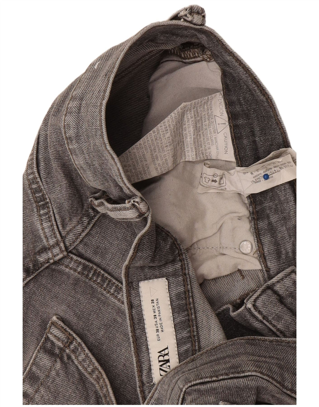 Męskie jeansy slim fit Zara EU 38 Small W30 L29 Szara bawełna