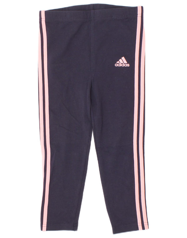 Legginsy Adidas Dziewczęce 3-4 lata Granatowe