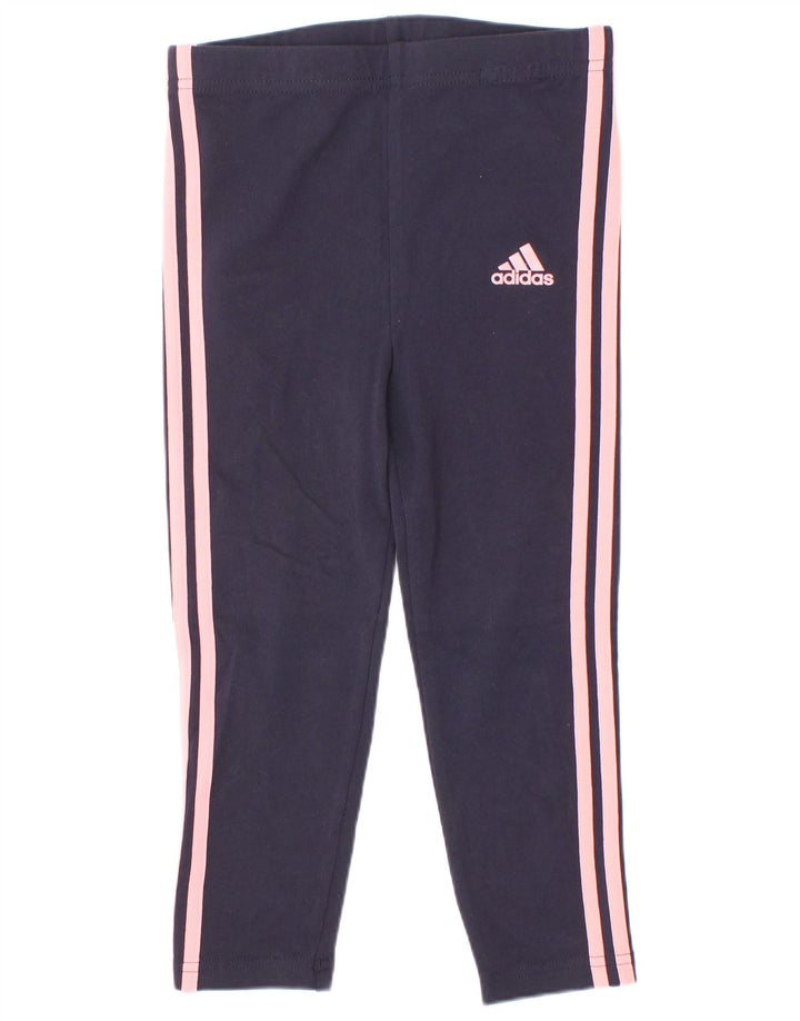 Legginsy Adidas Dziewczęce 3-4 lata Granatowe