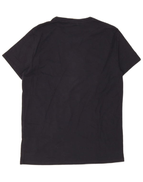 Męski T-shirt z grafiką Superdry, duży, granatowy, bawełniany