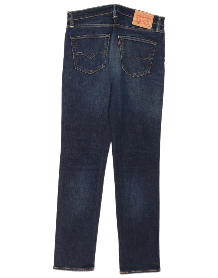 Męskie jeansy Levi's 511 Slim W32 L34 Granatowa bawełna