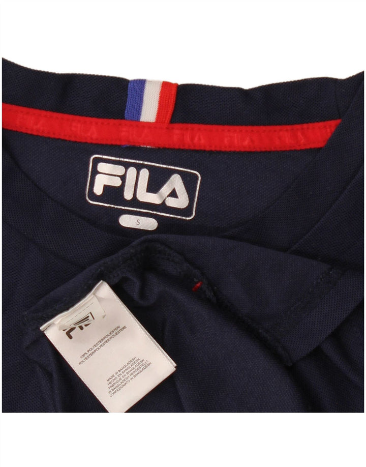 T-shirt męski Fila Top, mały, granatowy, poliester