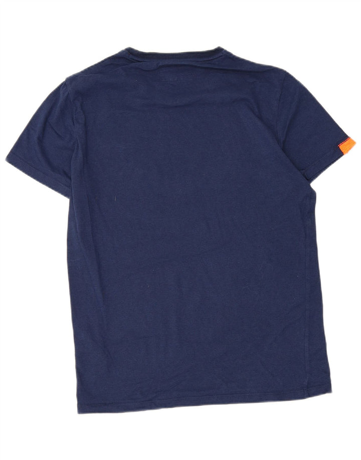 Superdry Męski T-Shirt Top Średni Granatowy Bawełniany