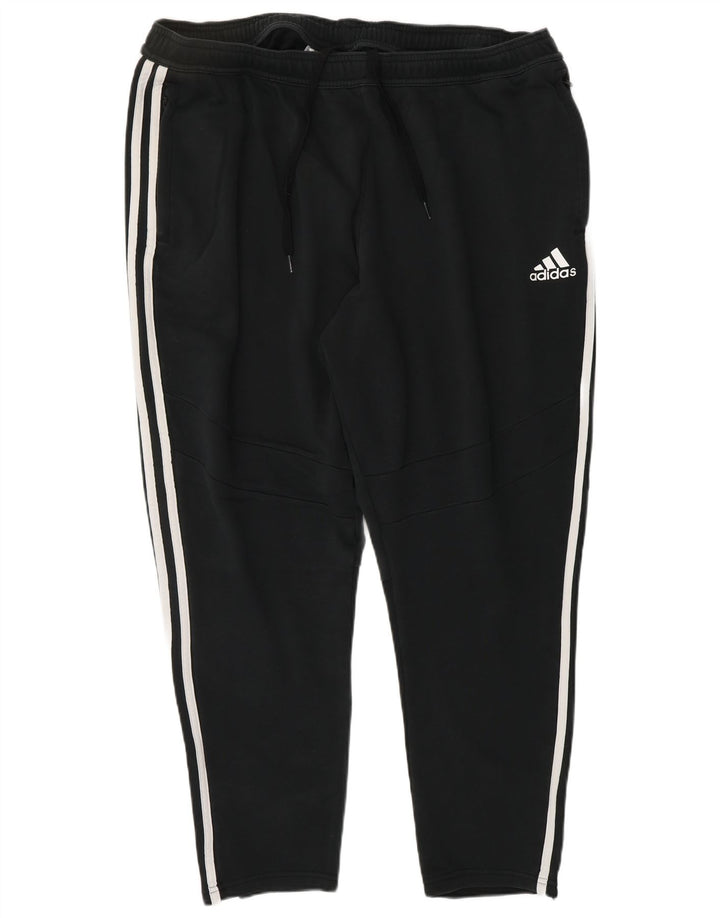 ADIDAS Mens Tracksuit Trousers 2XL Black Cotton