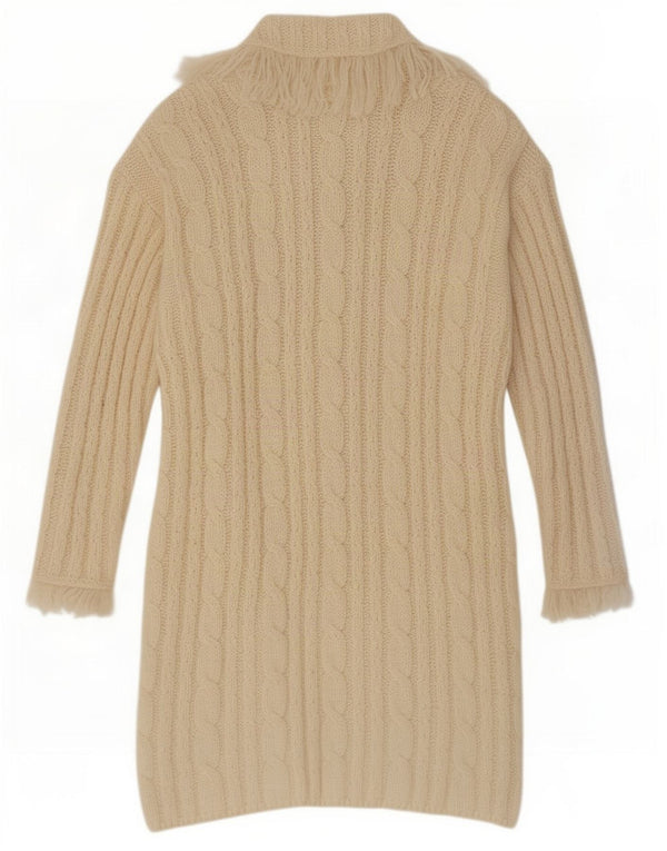 Sweter damski Carraig Donn Longline Cardigan UK 18 XL Beżowa wełna