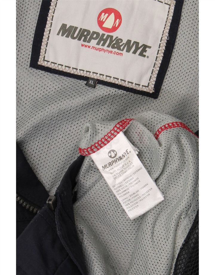 Męska kurtka przeciwdeszczowa Murphy & Nye UK 42 XL, granatowa, nylonowa