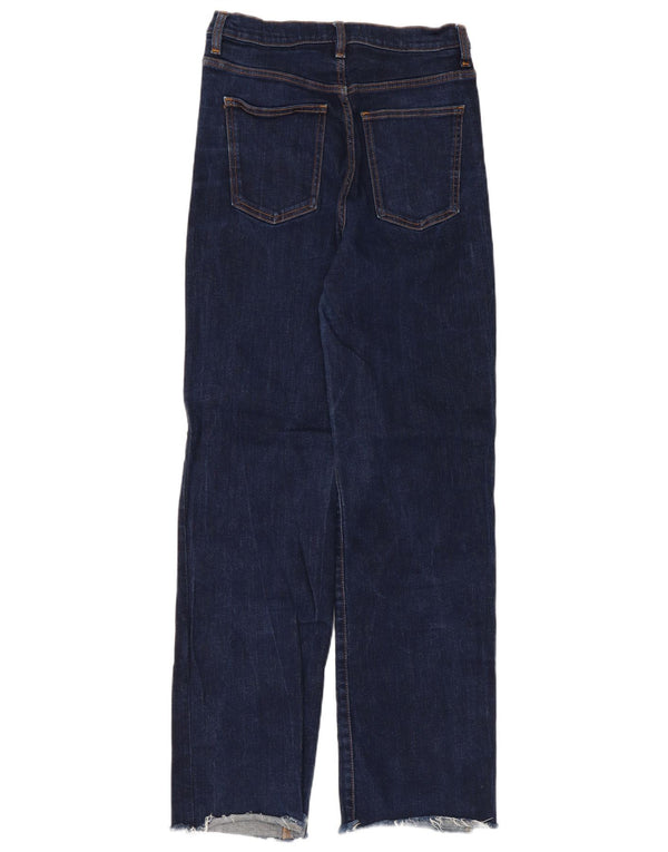 Damskie luźne jeansy Zara z wysokim stanem EU 38 Small W28 L31 granatowe