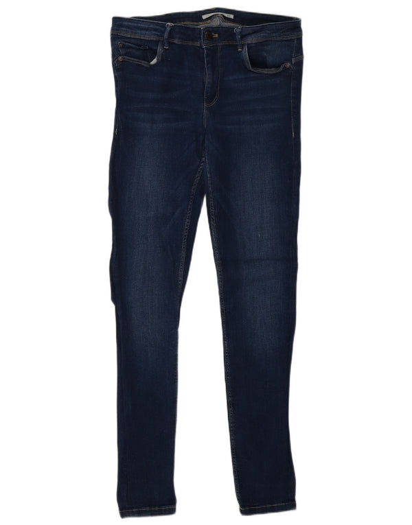 Damskie jeansy Super Skinny Zara EU 42 Large W32 L30 Granatowa bawełna