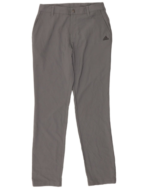 Damskie spodnie Chino Adidas Slim Fit W30 L34 Szary poliester