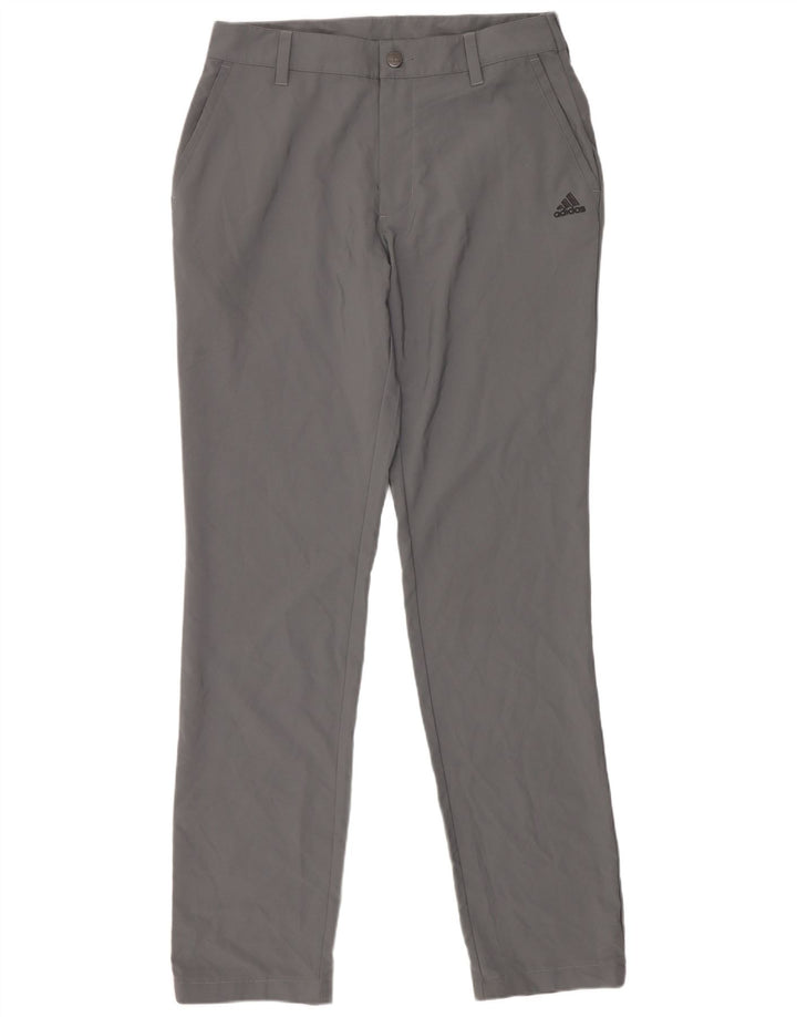 Damskie spodnie Chino Adidas Slim Fit W30 L34 Szary poliester