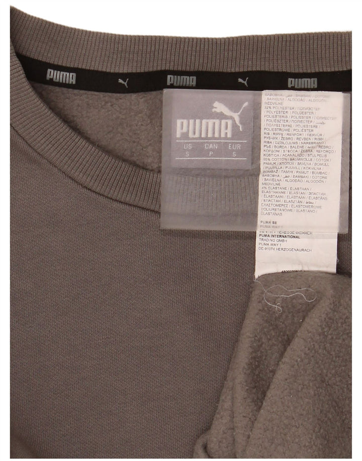 Męska bluza Puma Sweter, mała, szara, bawełniana