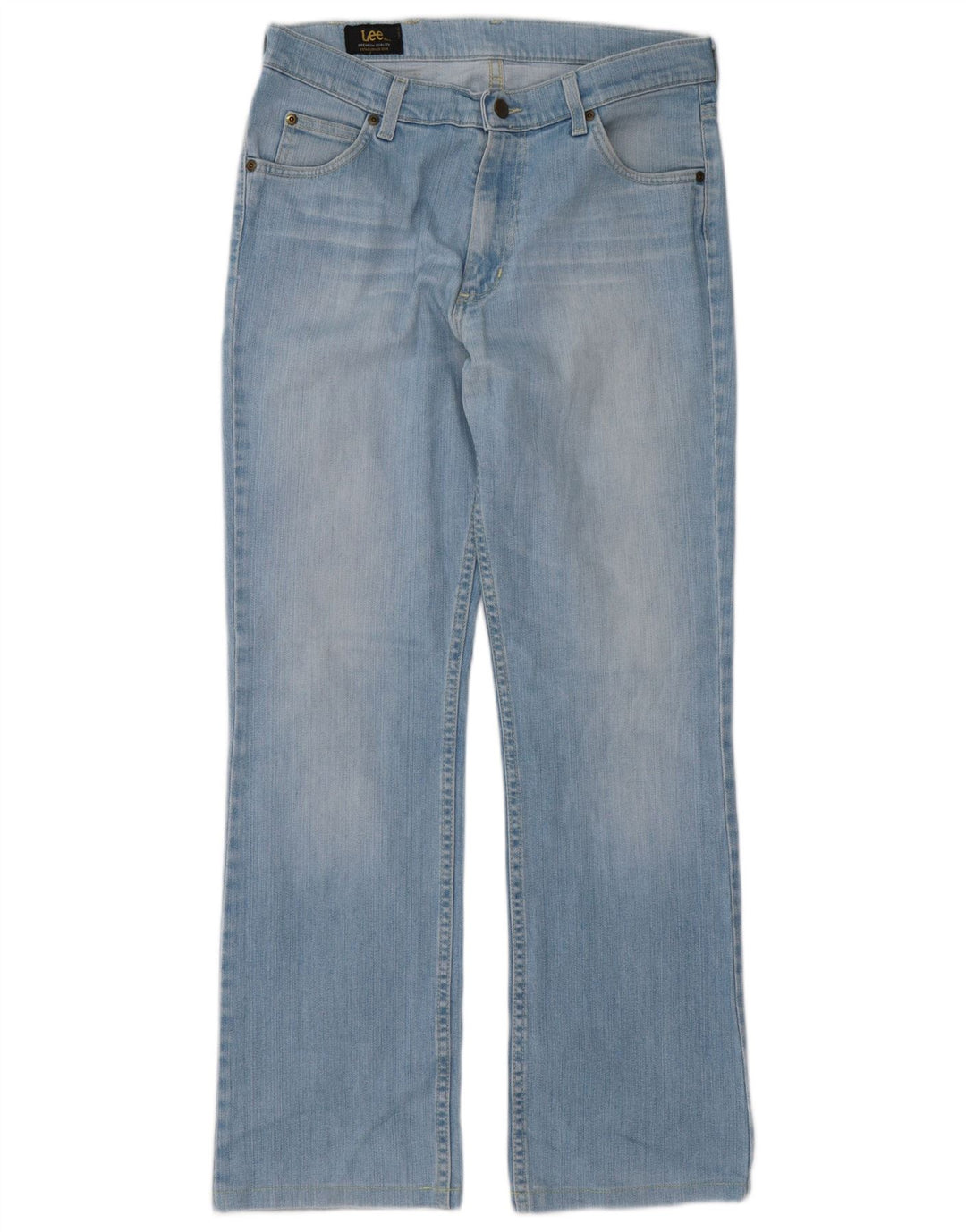 Damskie jeansy Lee Straight W33 L30 Niebieskie bawełniane
