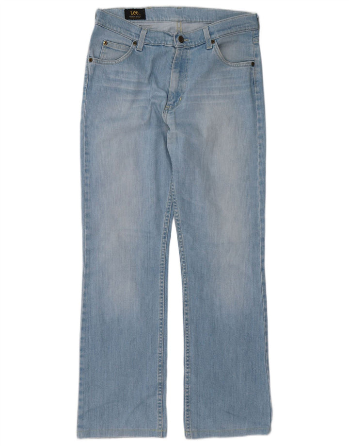 Damskie jeansy Lee Straight W33 L30 Niebieskie bawełniane
