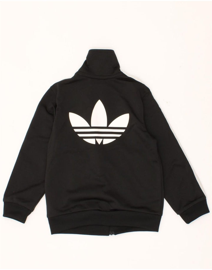 ADIDAS Girls Graphic Tracksuit Top Jacket 2-3 Years Black Polyester Vintage Adidas and Second-Hand Adidas from Messina Hembry 