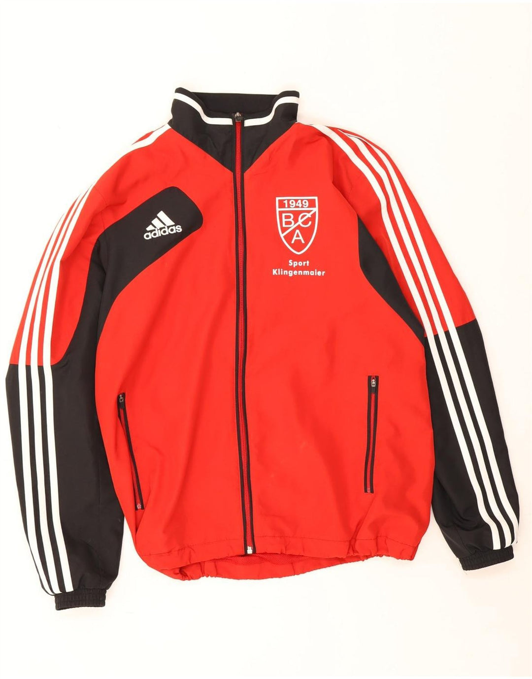 Męska kurtka dresowa Adidas Graphic UK 40/42 w kolorze średnio czerwonym