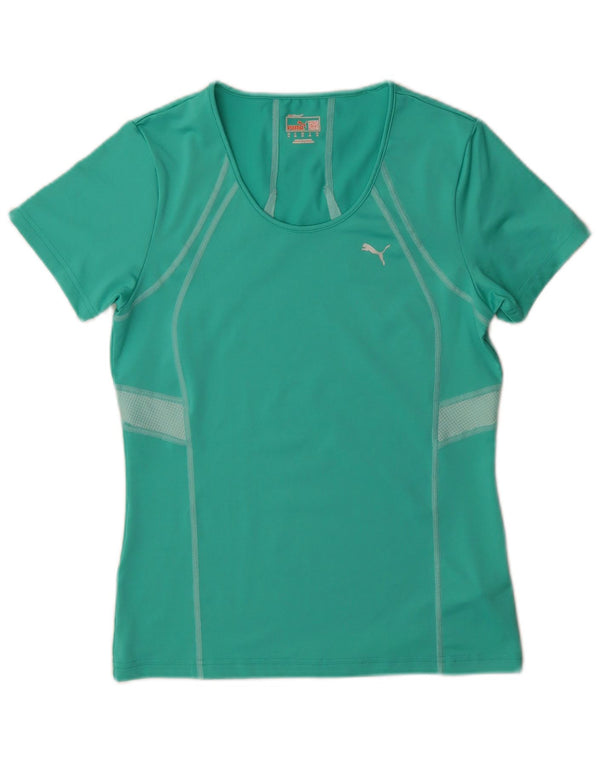 T-shirt damski Puma Top UK 12, poliester w kolorze średniej zieleni