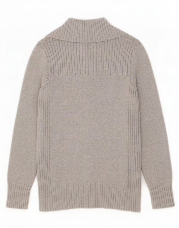 Marks & Spencer Womens Cardigan Sweater UK 16 Large Grey Cotton