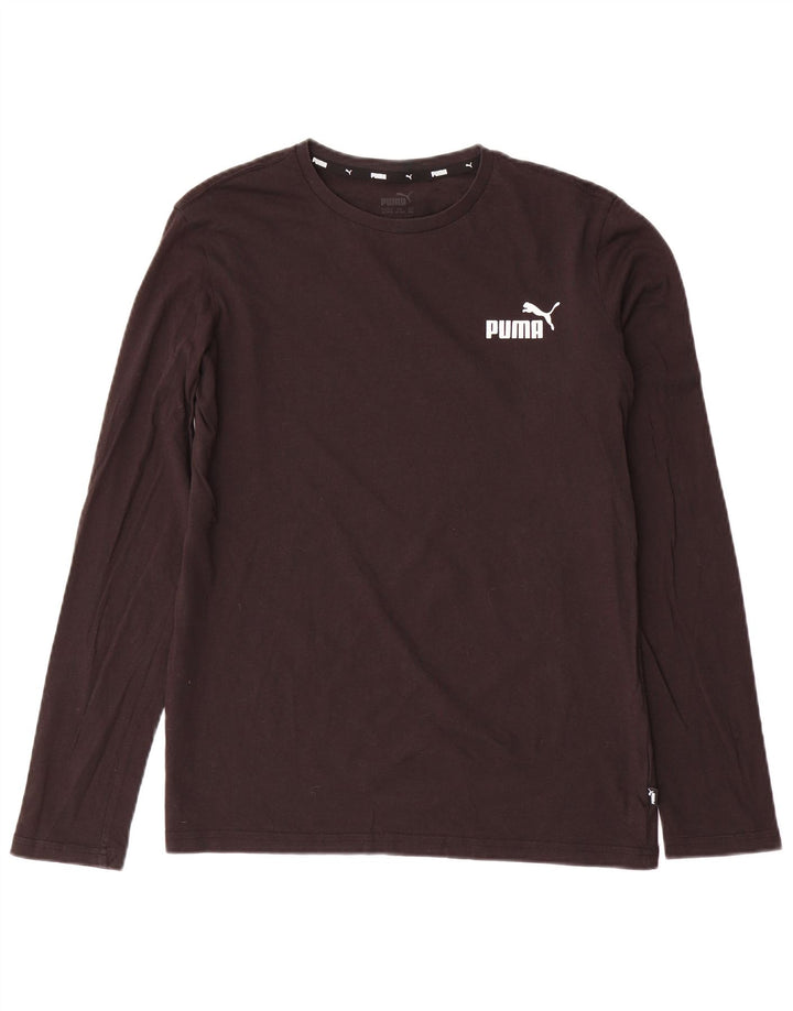 Chłopięca koszulka z grafiką PUMA z długim rękawem, 15-16 lat, XL, czarna