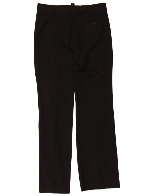 Damskie proste spodnie chino Zara EU 40 Medium W30 L34 Czarny poliester