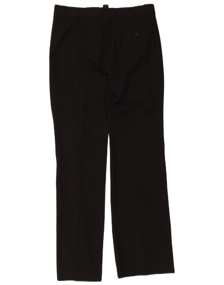Damskie proste spodnie chino Zara EU 40 Medium W30 L34 Czarny poliester