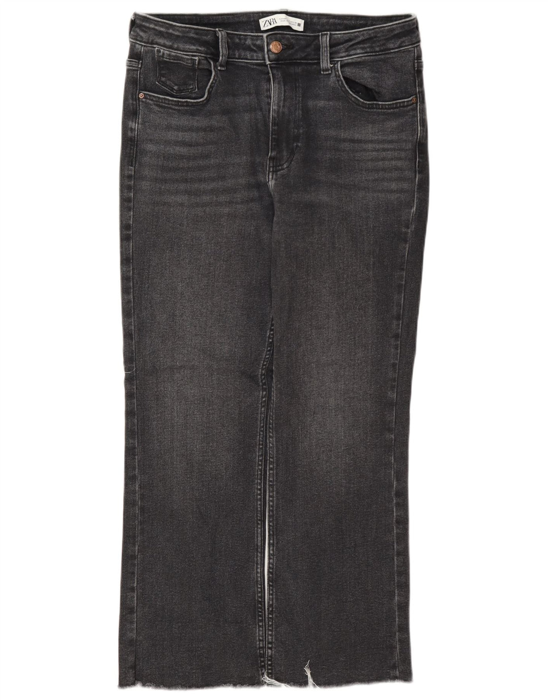 Damskie jeansy Zara Cropped EU 40 Medium W30 L26 Szare
