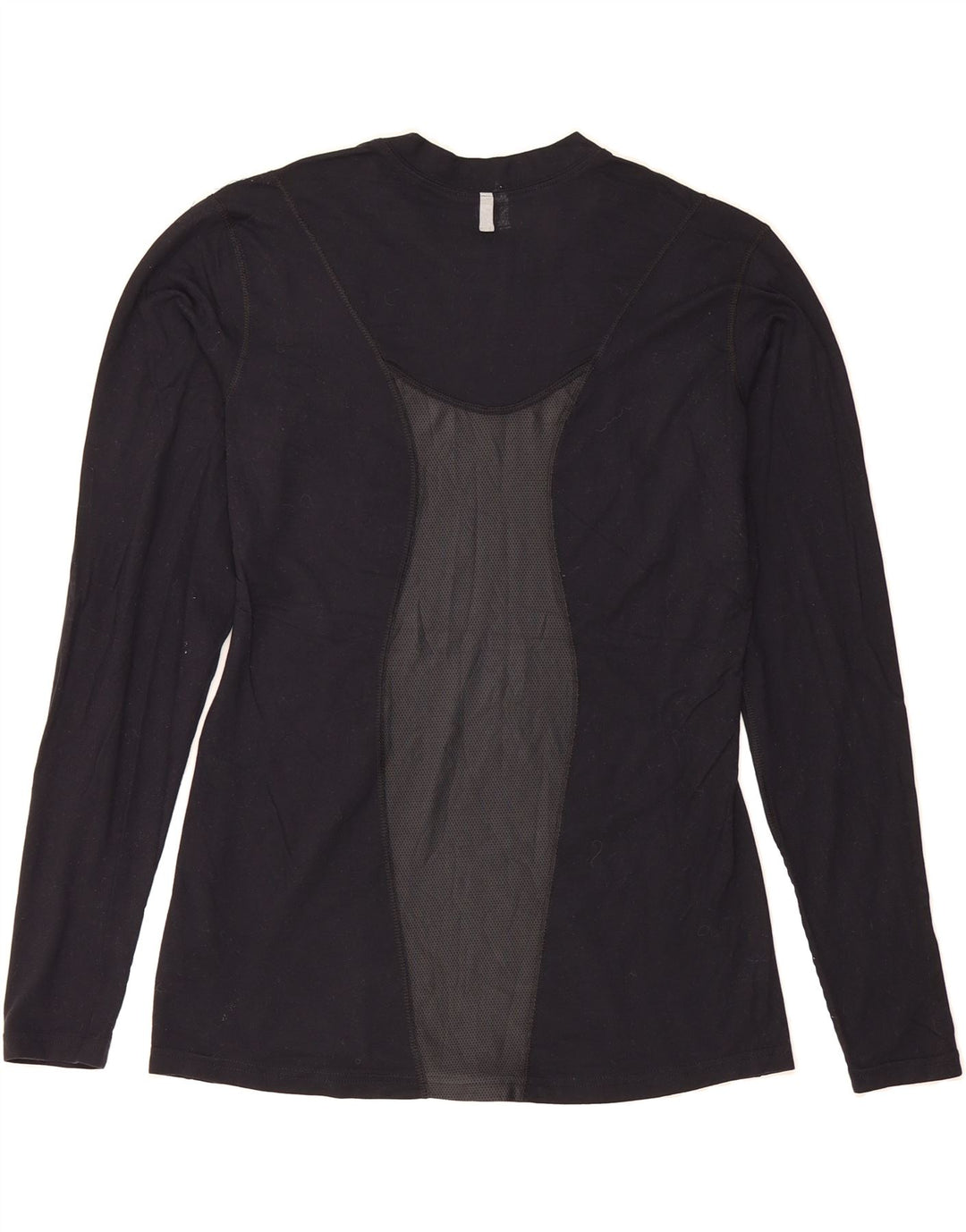 NIKE Womens Top Long Sleeve US 12/14 Large Black Colourblock Nylon Vintage Nike and Second-Hand Nike from Messina Hembry 