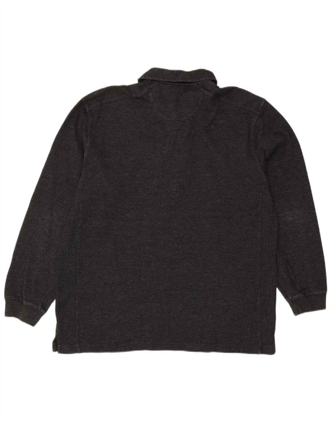 Męska koszulka polo z długim rękawem IZOD XL, czarna, bawełniana