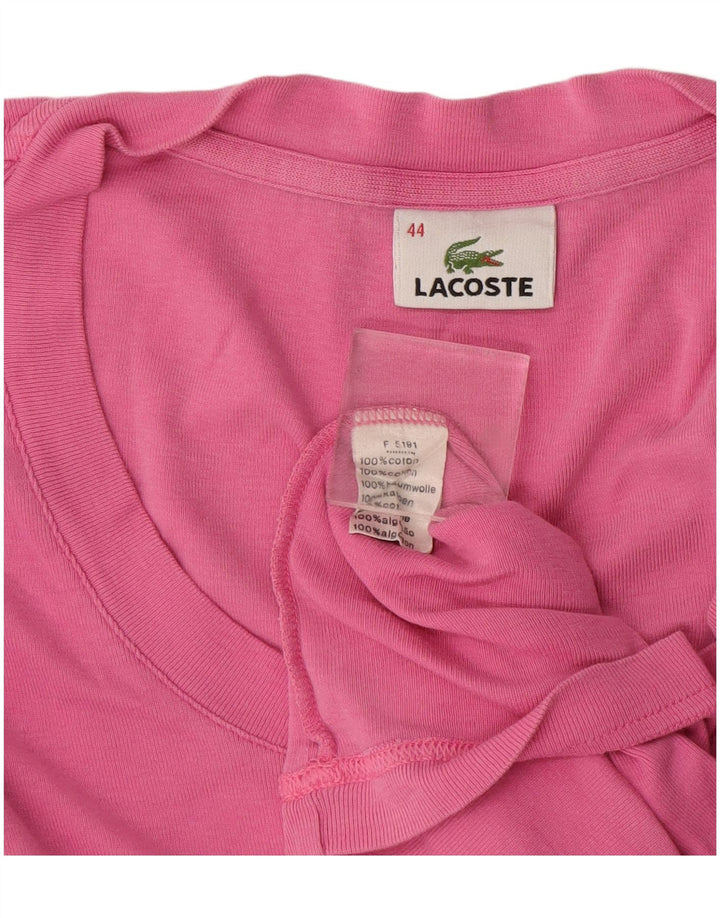 T-shirt damski Lacoste, rozmiar 44, duży, różowy, bawełniany