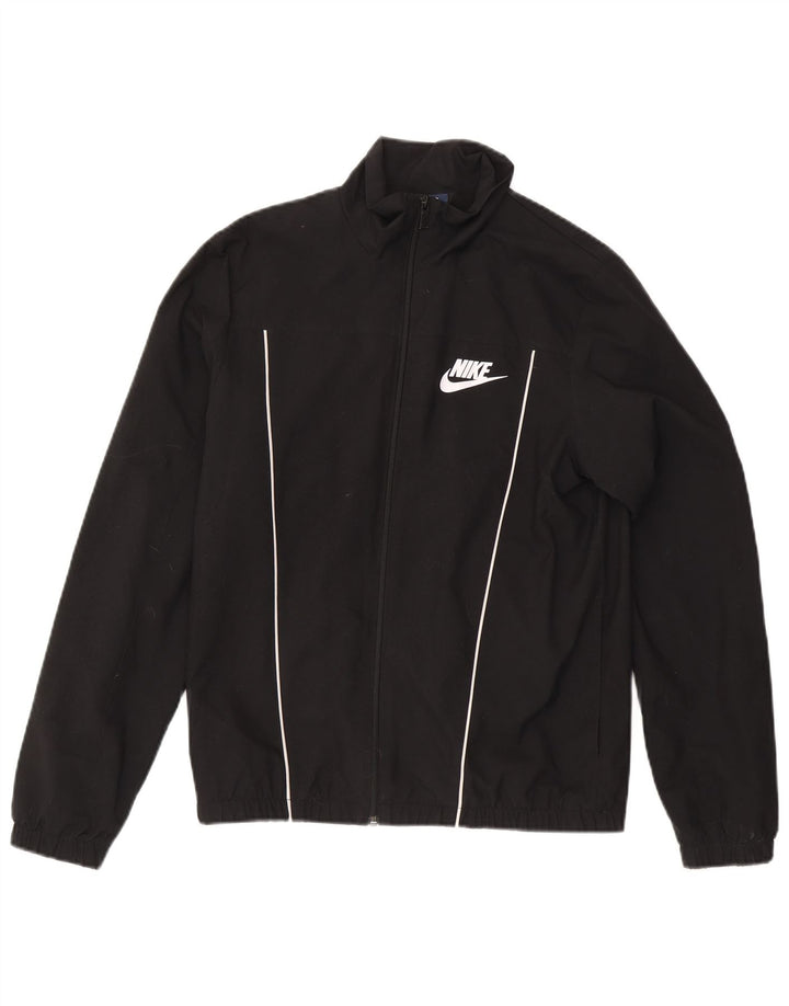 Kurtka męska dresowa Nike, średnia, czarna, poliestrowa w paski