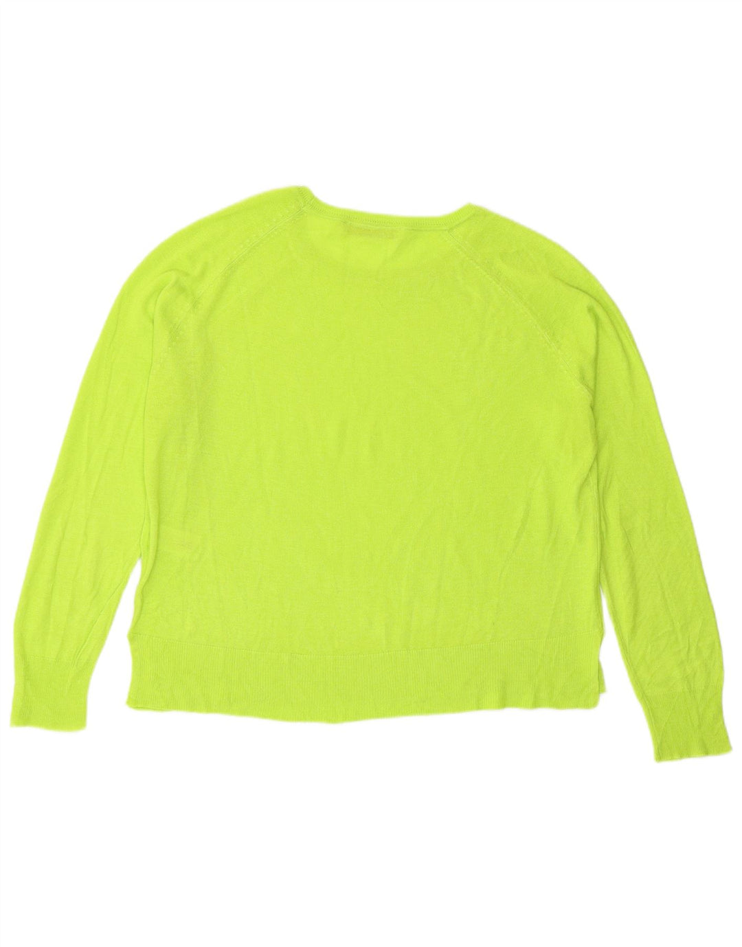 Damski sweter oversize z dekoltem w łódkę Zara UK 10 Small Green Wiskoza