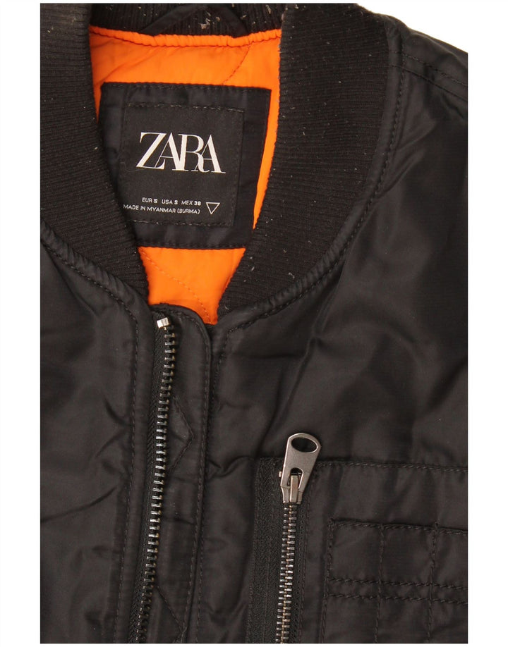 Męska kamizelka Utility Zara UK 36, mała, czarna, nylonowa