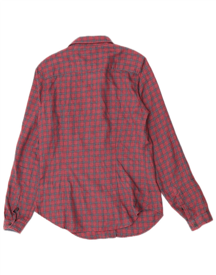 Damska koszula flanelowa Levi's o dopasowanym kroju UK 10 w małą czerwoną kratkę