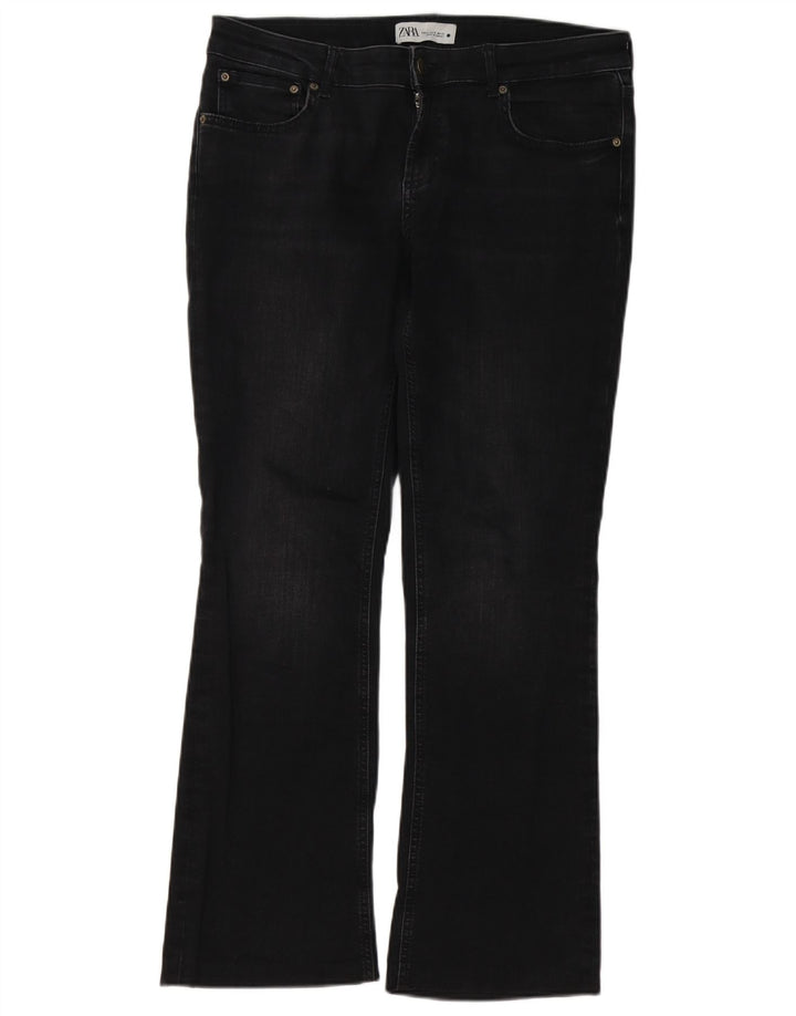 Damskie jeansy Bootcut Zara EU 42 Large W32 L29 Czarne