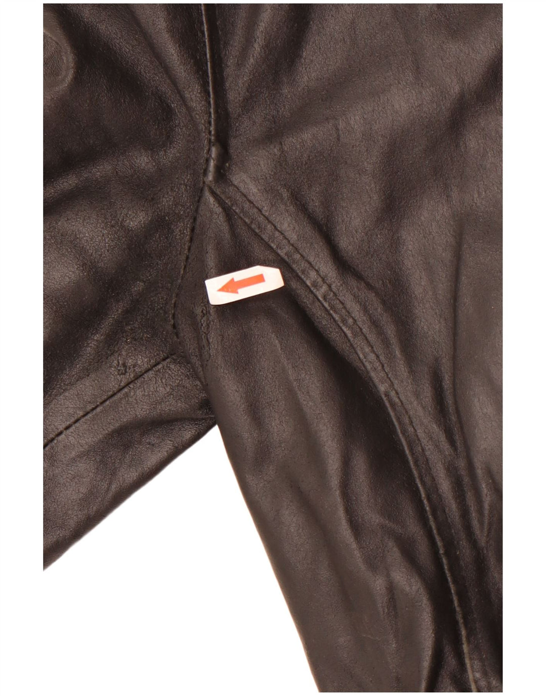 Damski płaszcz skórzany Bayside UK 12, średnia czarna skóra