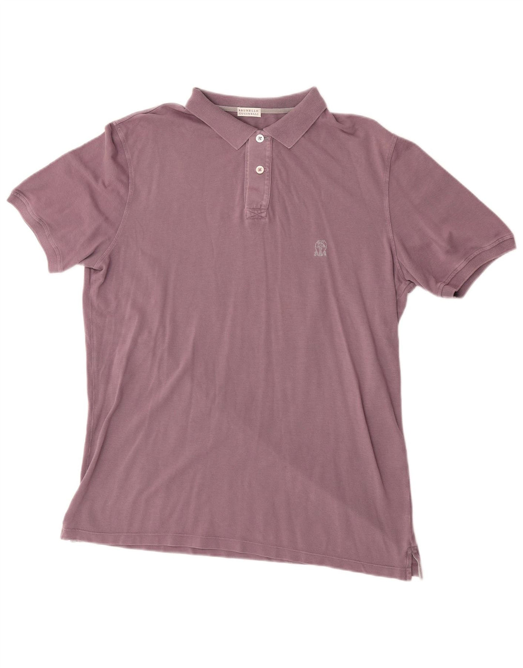 Męska koszulka polo Brunello Cucinelli XL, fioletowa, bawełniana, klasyczna
