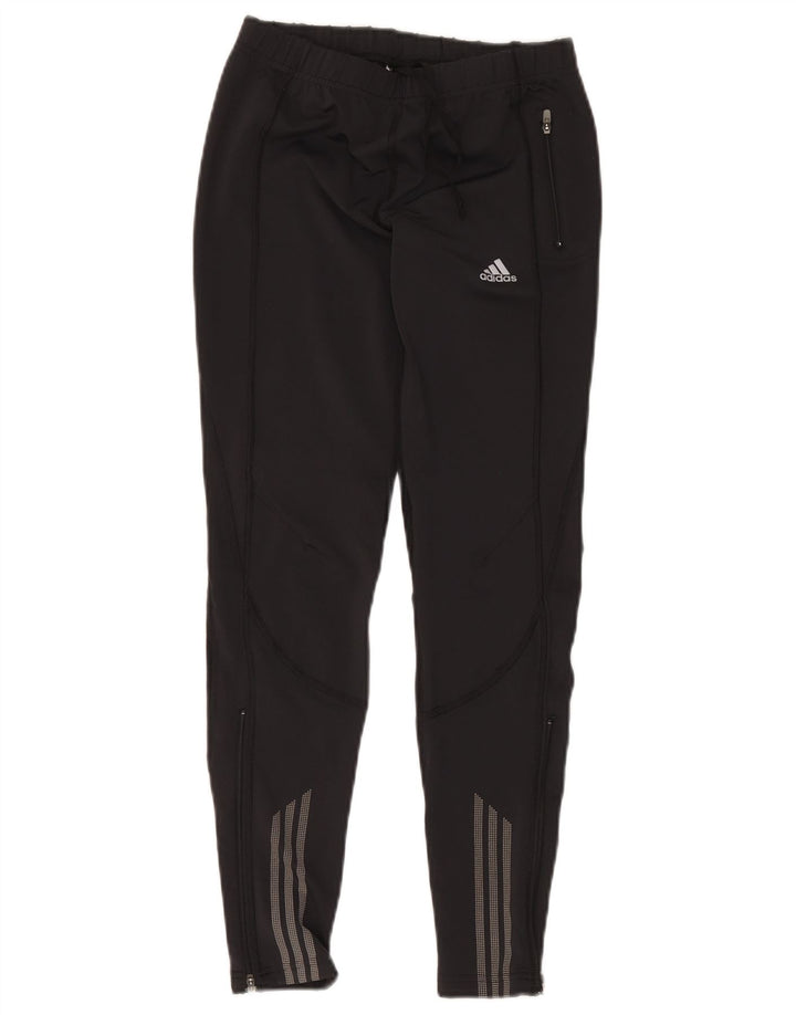 Damskie spodnie dresowe Adidas Climacool UK 14, średni czarny poliester