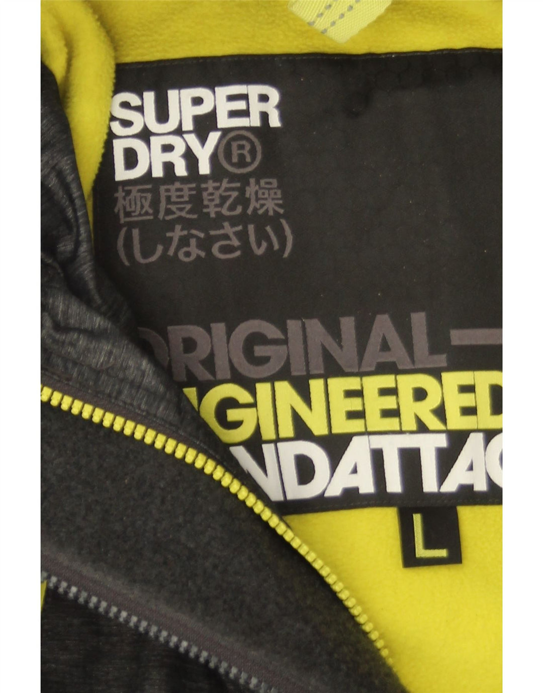 Męska kurtka wiatrówka z kapturem Superdry Windattacker UK 40, duży, szary nylon