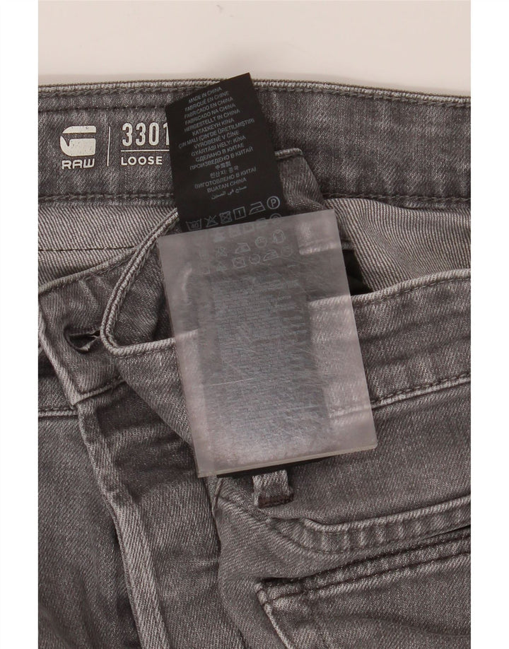Męskie luźne dżinsy G-STAR W34 L32 Szara bawełna