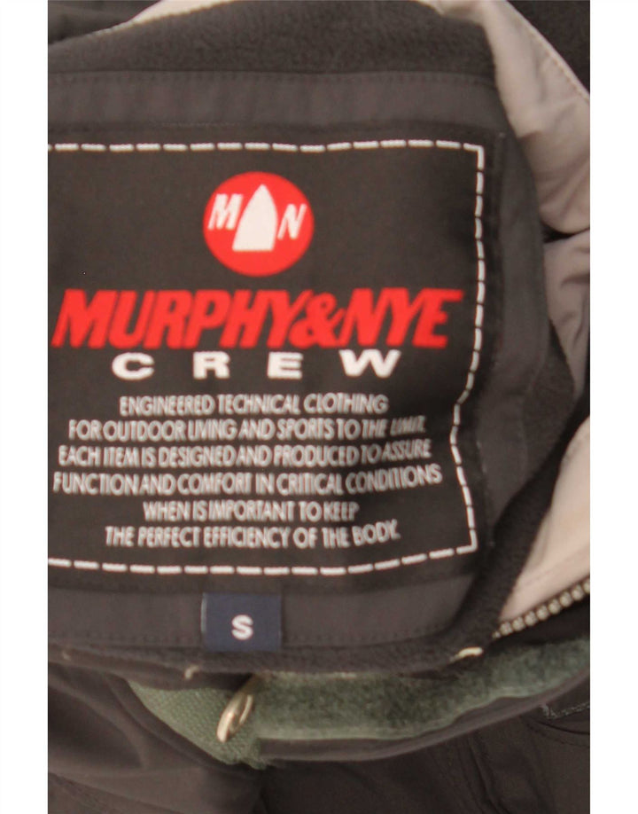 Męska wiatrówka Murphy & Nye o luźnym kroju z grafiką UK 36, mała czarna